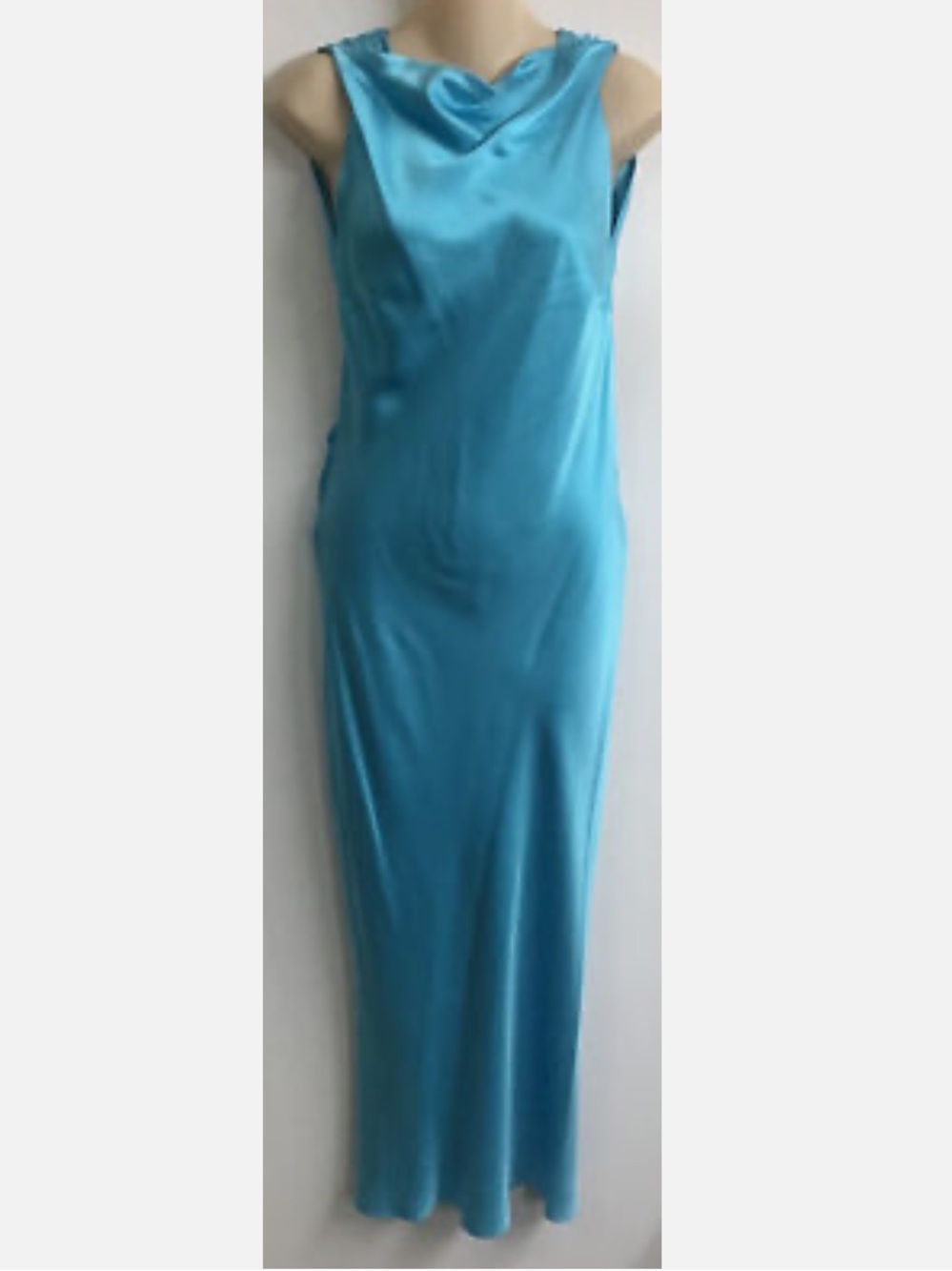 The Bar Max Dress in Turquoise Blue Silk size 6 BRAND NEW NEVER WORN